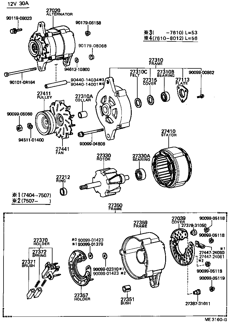  TOYOTA1000 |  ALTERNATOR