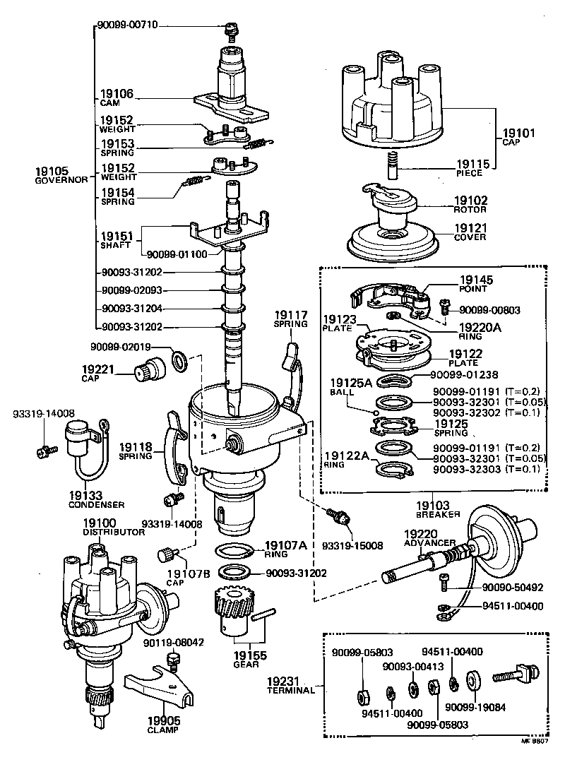  TOYOTA1000 |  DISTRIBUTOR