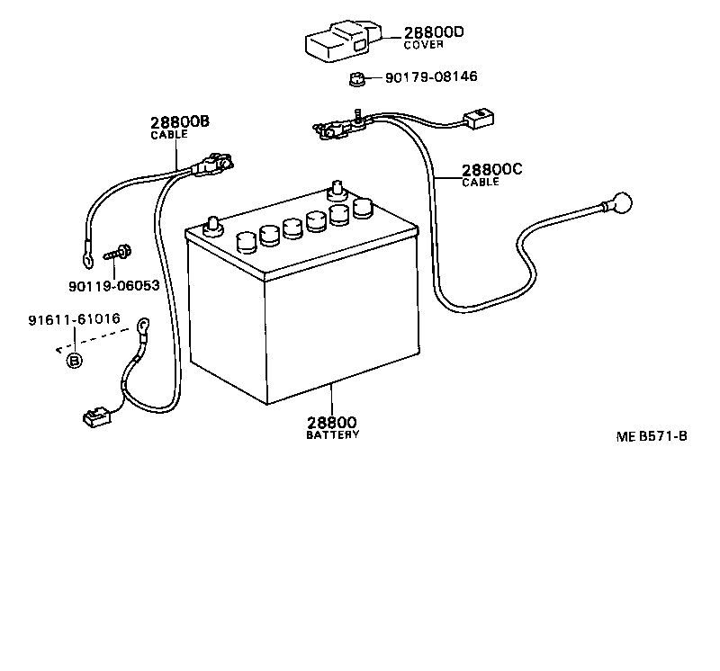  TERCEL |  BATTERY BATTERY CABLE