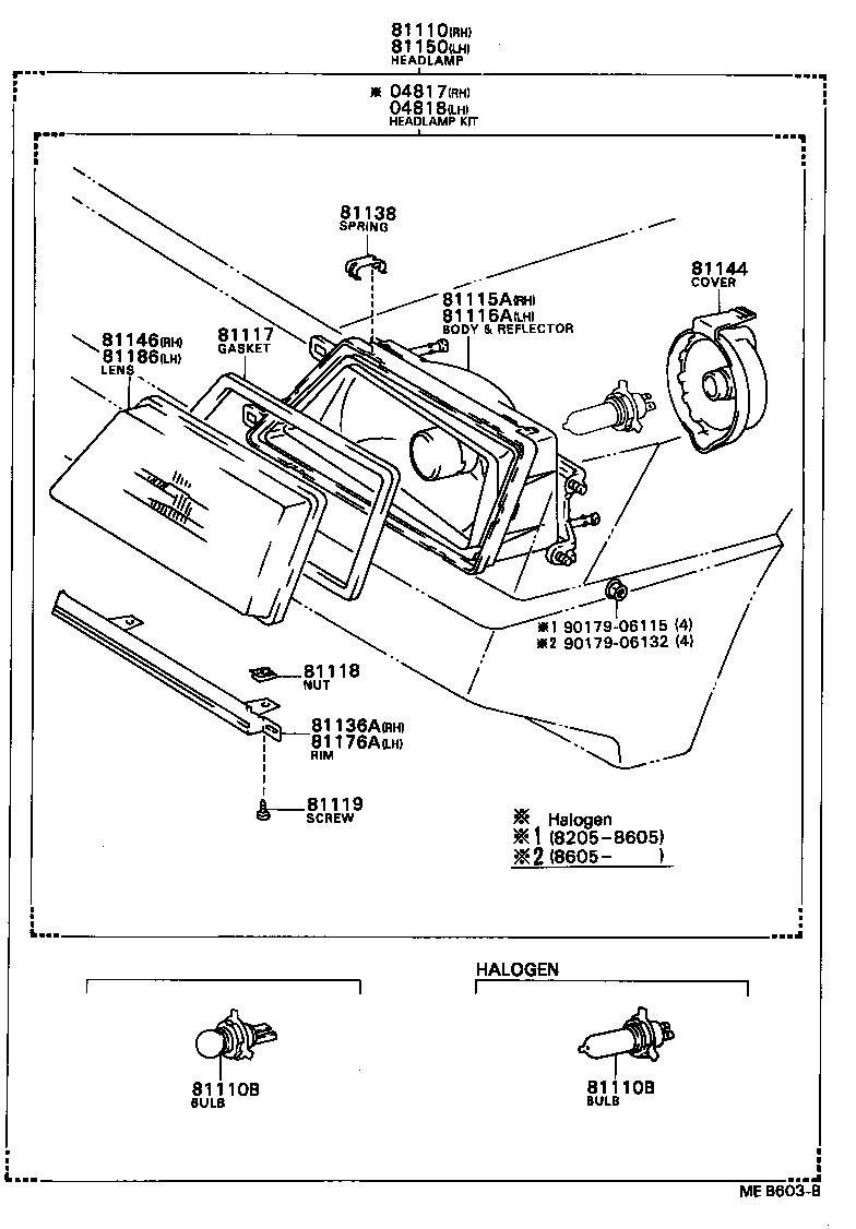  TERCEL |  HEADLAMP