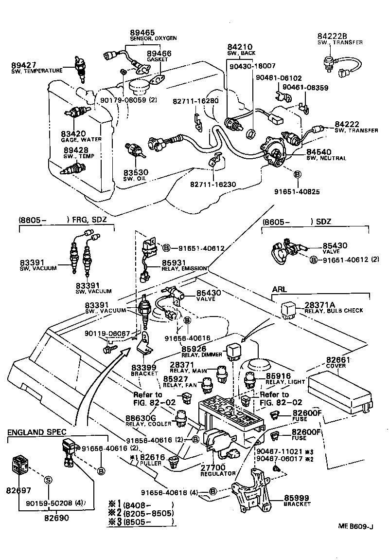  TERCEL |  SWITCH RELAY COMPUTER