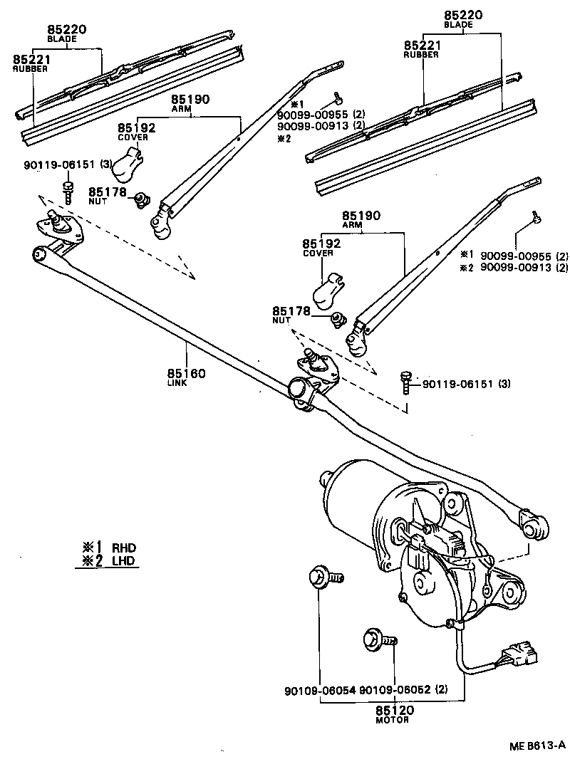  TERCEL |  WINDSHIELD WIPER
