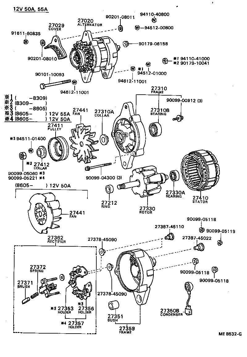  TERCEL |  ALTERNATOR