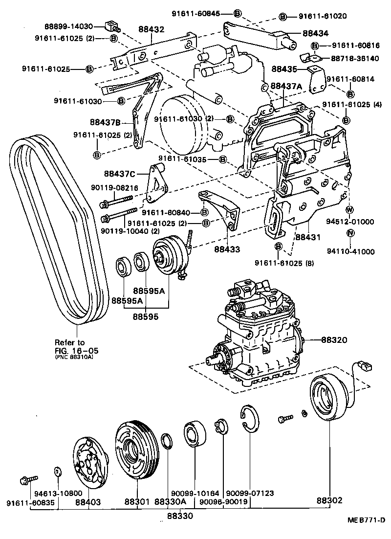  COASTER |  HEATING AIR CONDITIONING COMPRESSOR