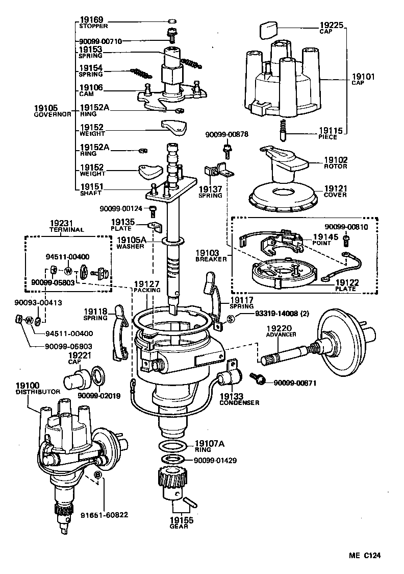  TOYOTA1000 |  DISTRIBUTOR