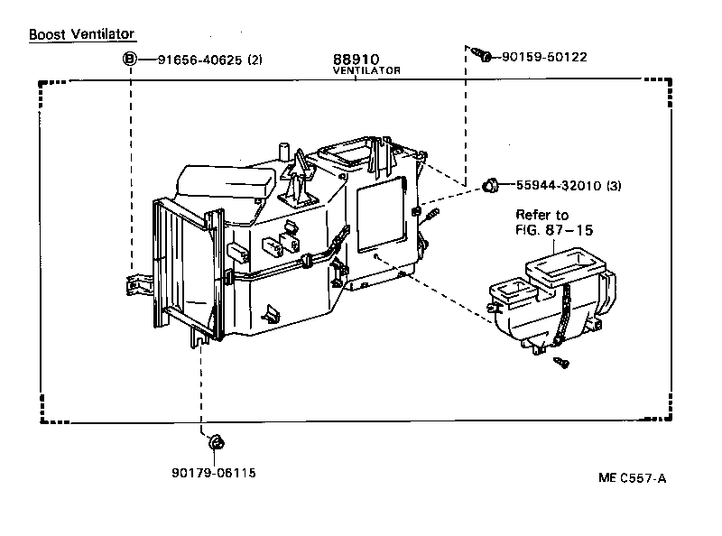  MODEL F |  HEATING AIR CONDITIONING HEATER UNIT BLOWER