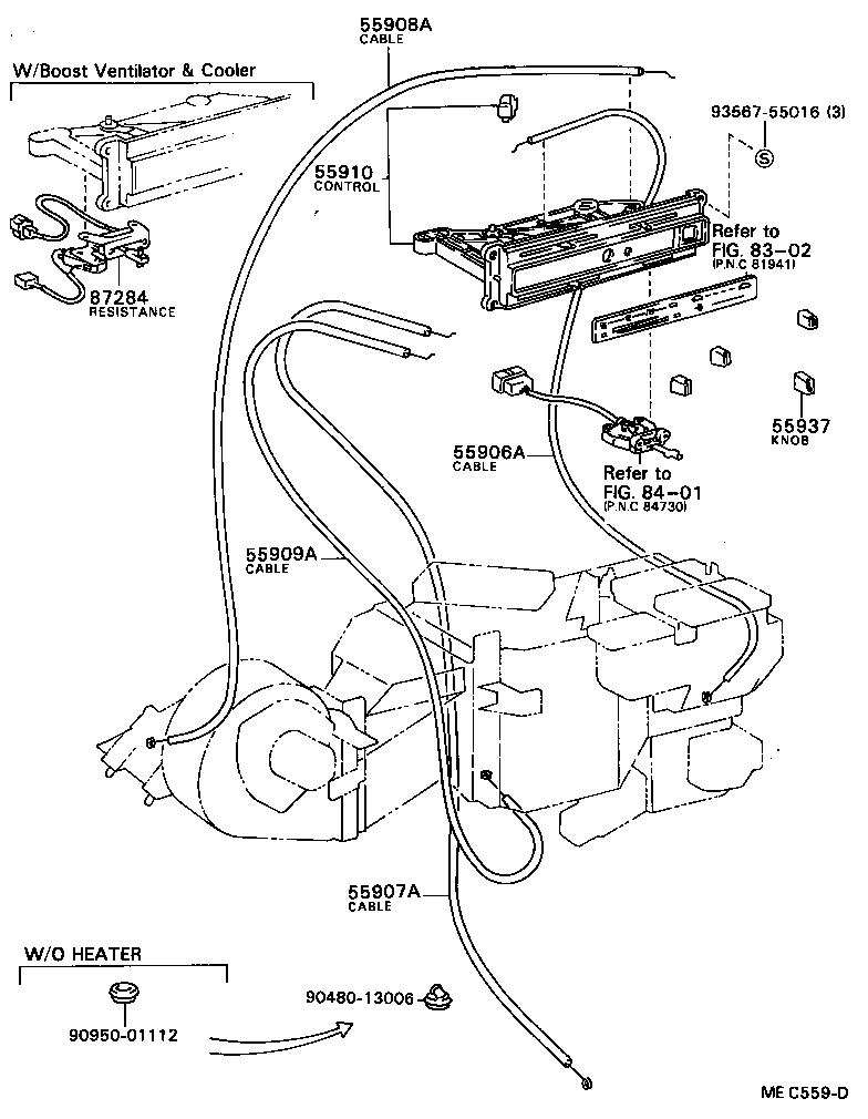  MODEL F |  HEATING AIR CONDITIONING CONTROL AIR DUCT