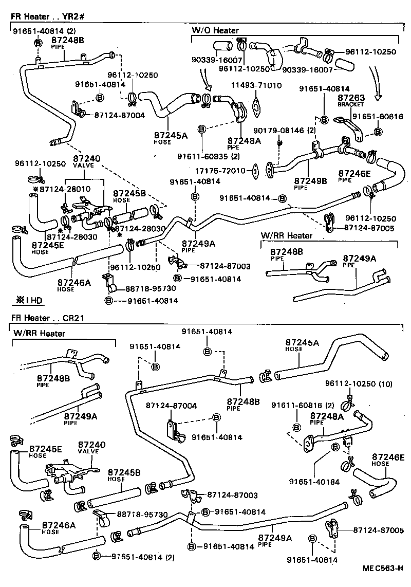  MODEL F |  HEATING AIR CONDITIONING WATER PIPING