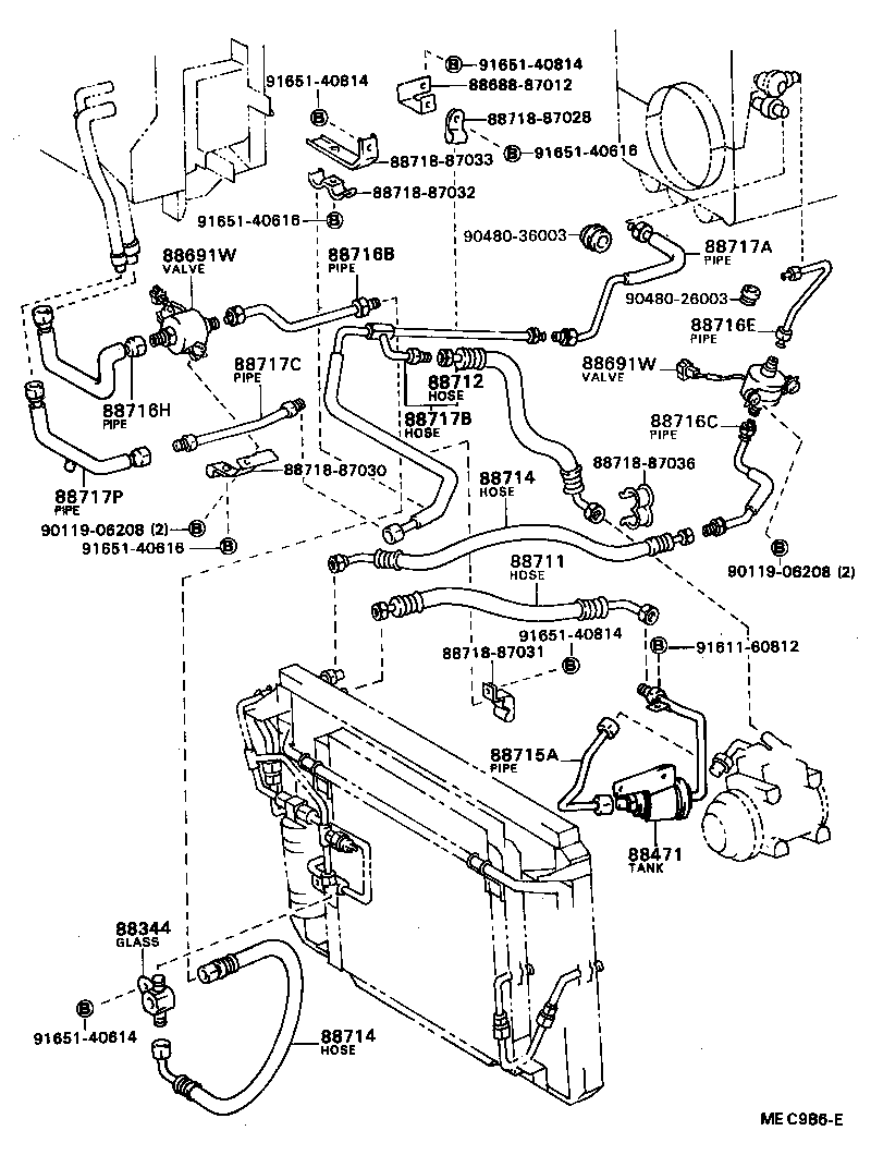  MODEL F |  HEATING AIR CONDITIONING COOLER PIPING