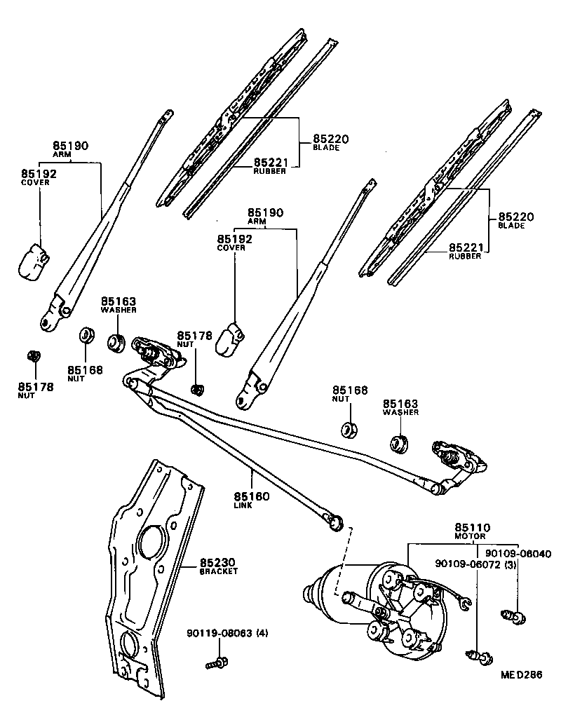  MODEL F |  WINDSHIELD WIPER