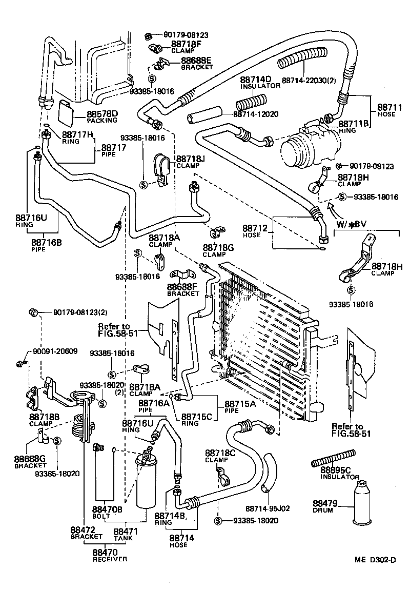  HIACE VAN COMUTER |  HEATING AIR CONDITIONING COOLER PIPING