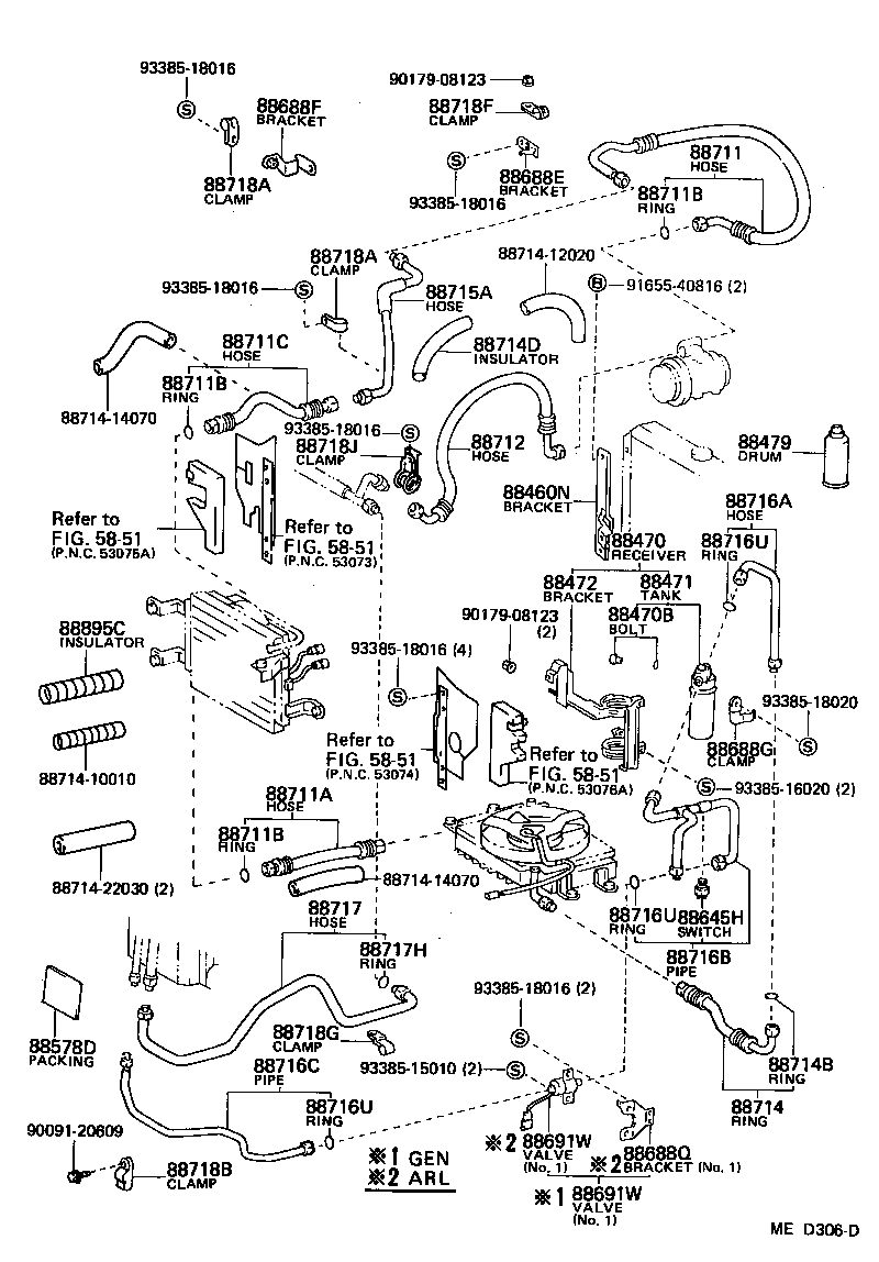  HIACE VAN COMUTER |  HEATING AIR CONDITIONING COOLER PIPING