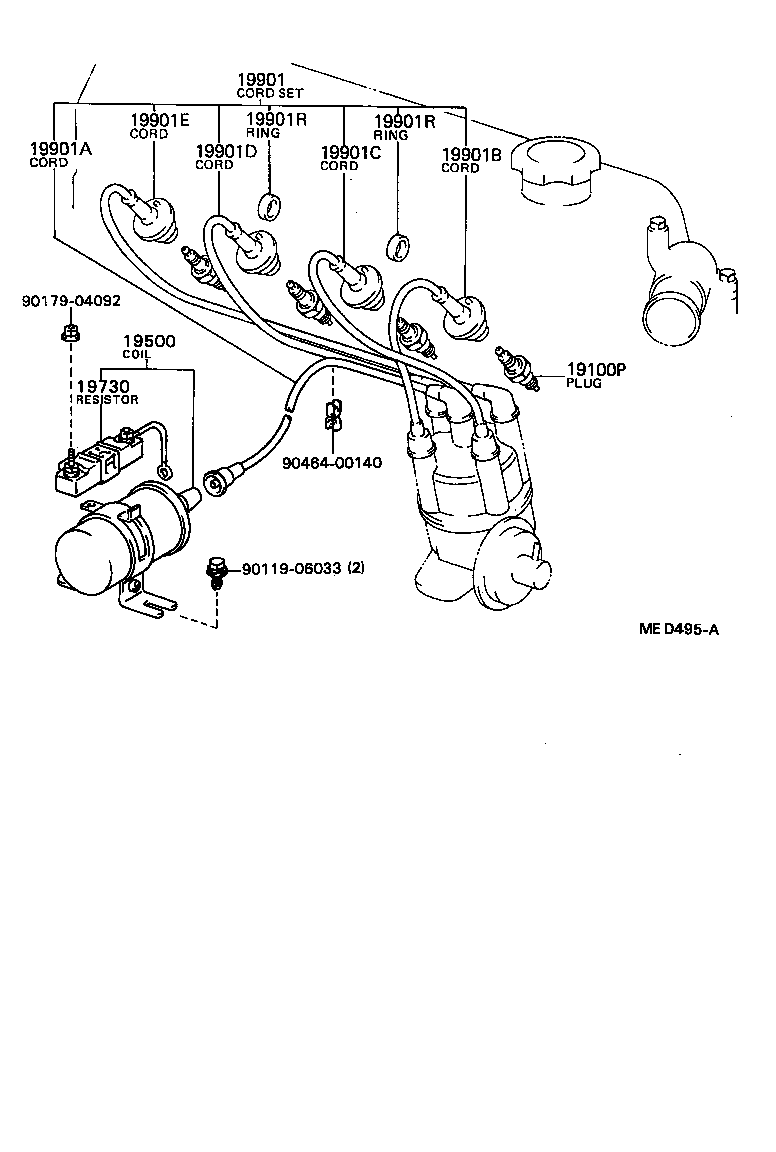  HILUX 2WD |  IGNITION COIL SPARK PLUG