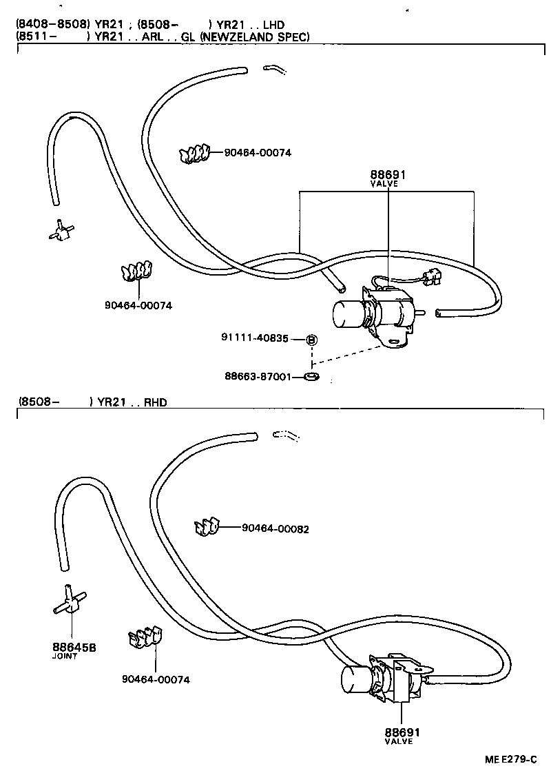  MODEL F |  HEATING AIR CONDITIONING VACUUM PIPING