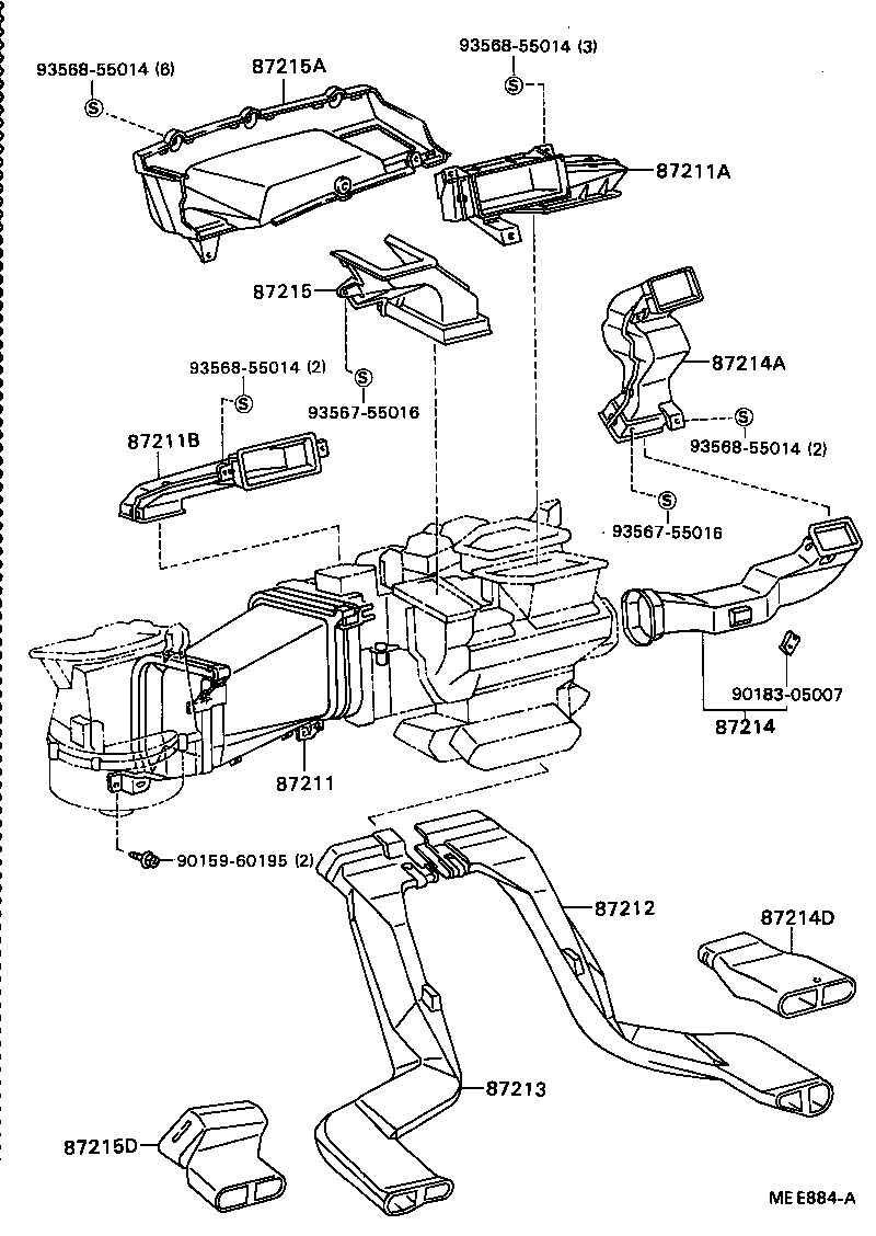  CRESSIDA |  HEATING AIR CONDITIONING CONTROL AIR DUCT