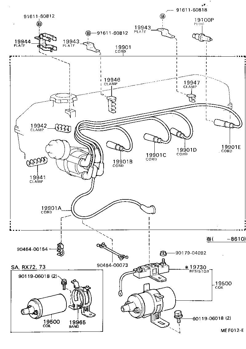  CRESSIDA |  IGNITION COIL SPARK PLUG