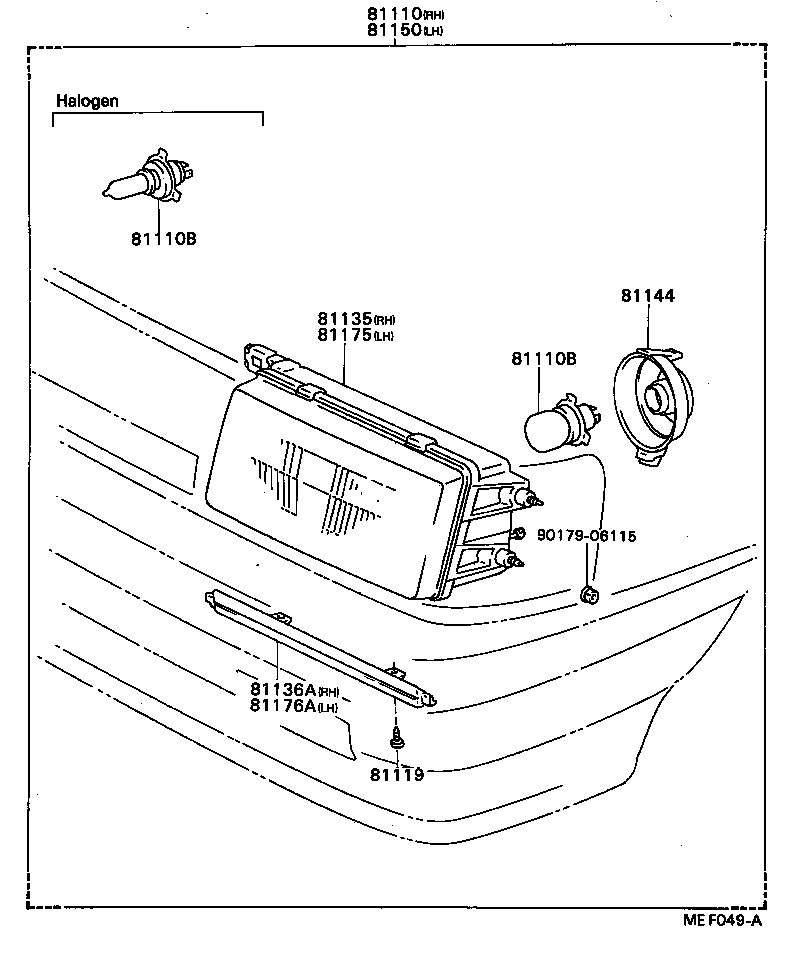 TERCEL |  HEADLAMP