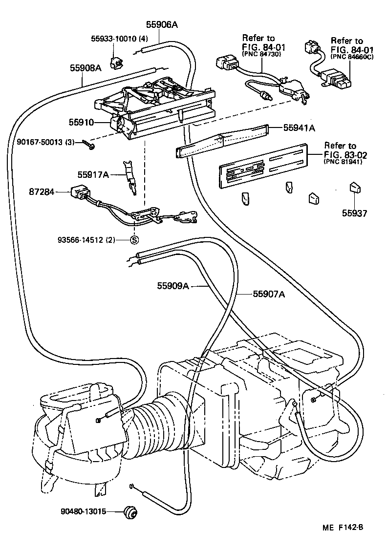  STARLET |  HEATING AIR CONDITIONING CONTROL AIR DUCT