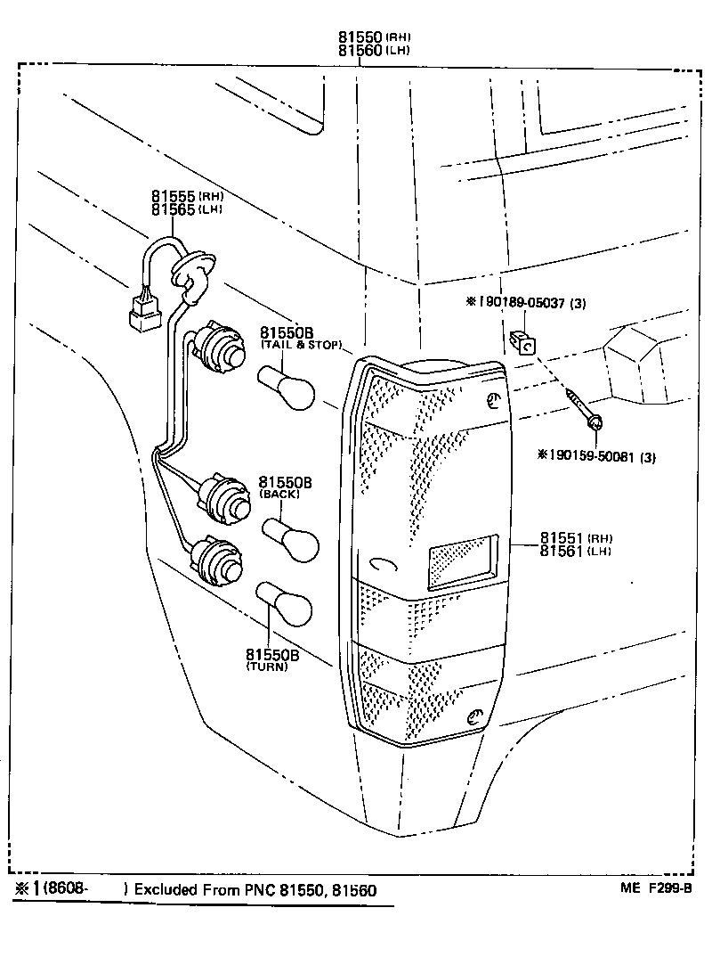  LAND CRUISER 70 |  REAR COMBINATION LAMP