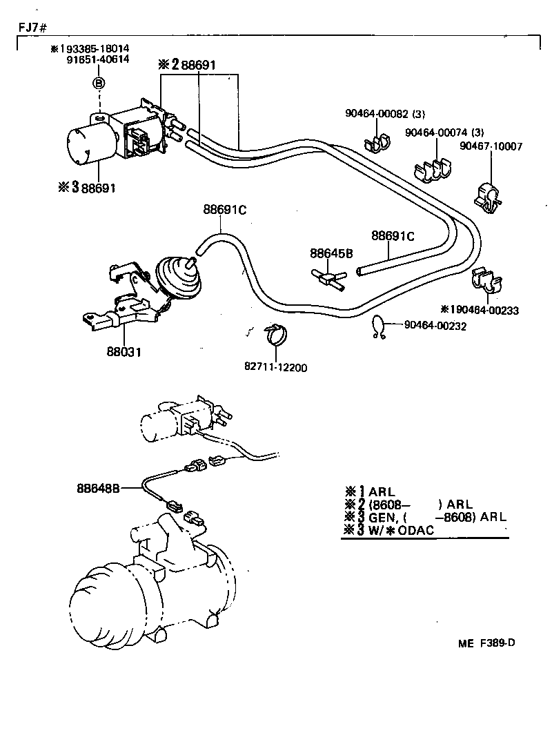  LAND CRUISER 70 |  HEATING AIR CONDITIONING VACUUM PIPING
