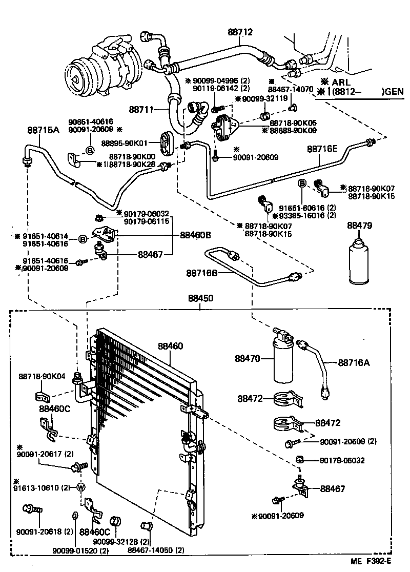  LAND CRUISER 70 |  HEATING AIR CONDITIONING COOLER PIPING