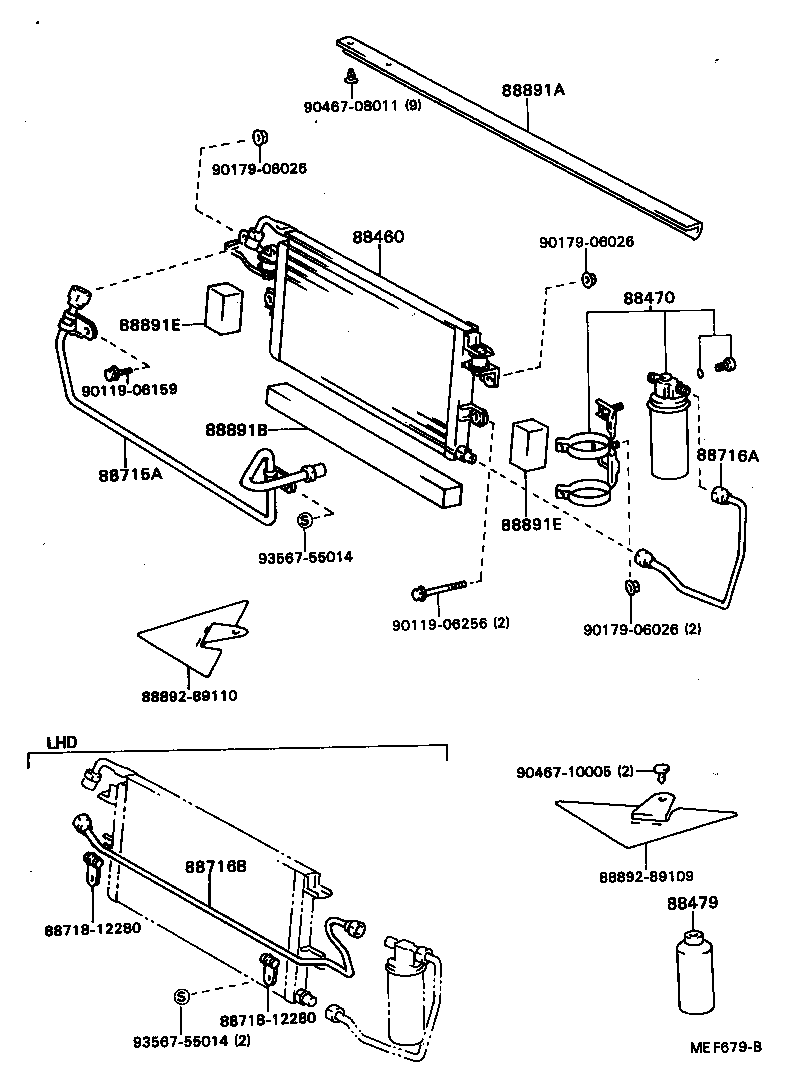 HILUX |  HEATING AIR CONDITIONING COOLER PIPING