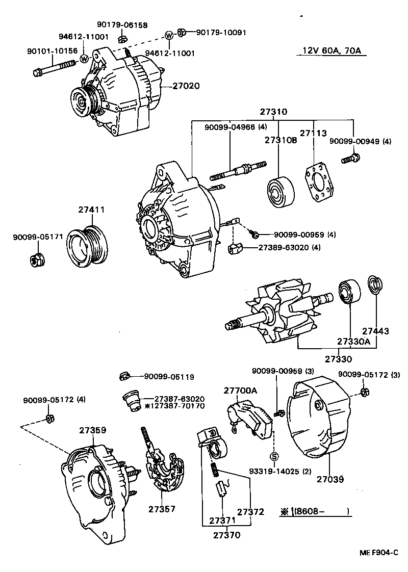  MODEL F |  ALTERNATOR