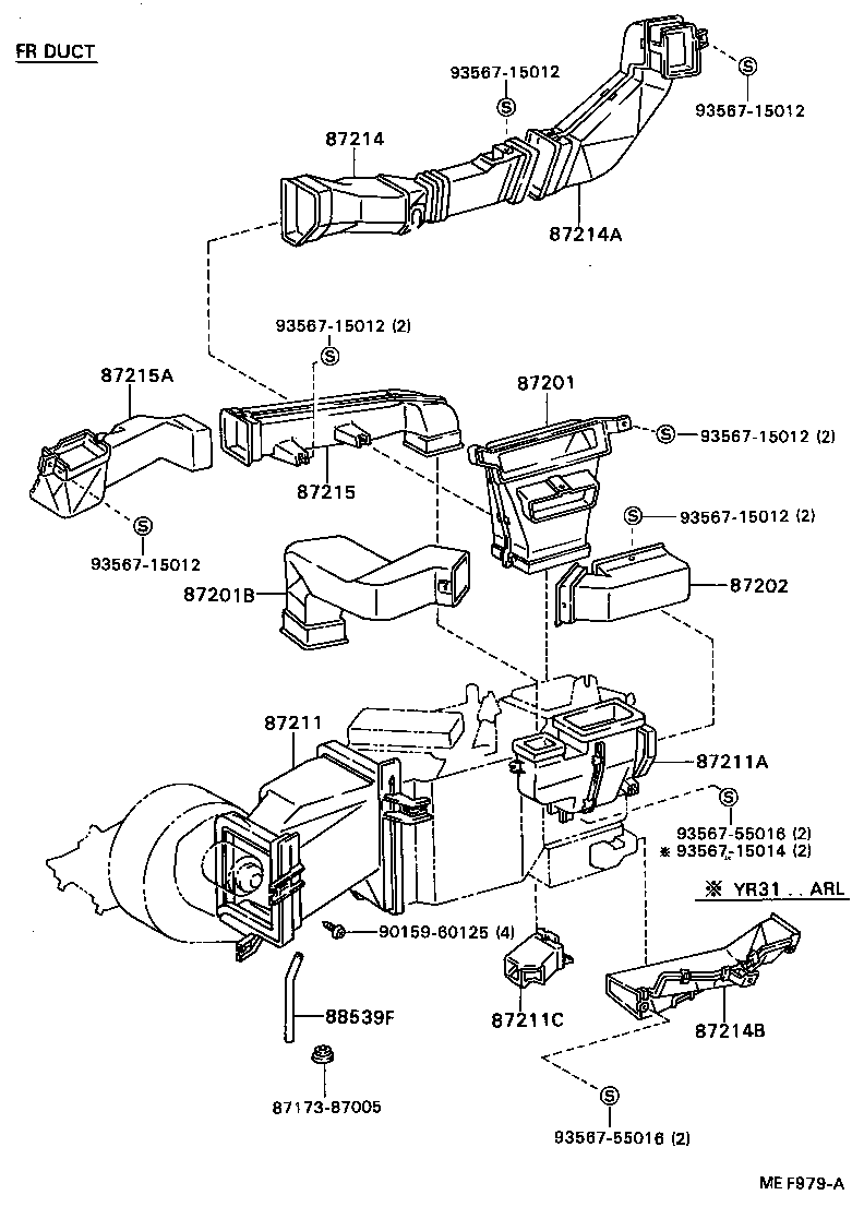  MODEL F |  HEATING AIR CONDITIONING CONTROL AIR DUCT
