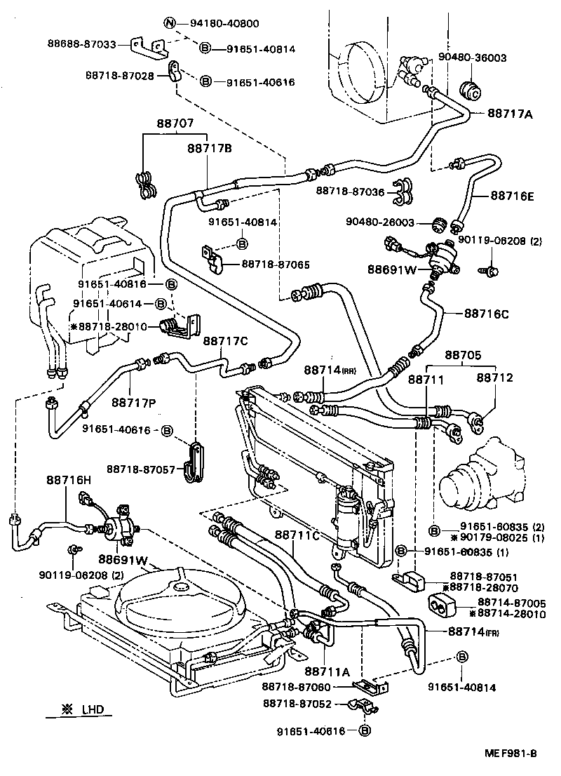  MODEL F |  HEATING AIR CONDITIONING COOLER PIPING