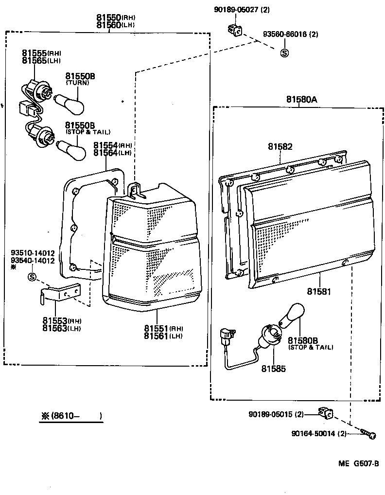  LITEACE |  REAR COMBINATION LAMP