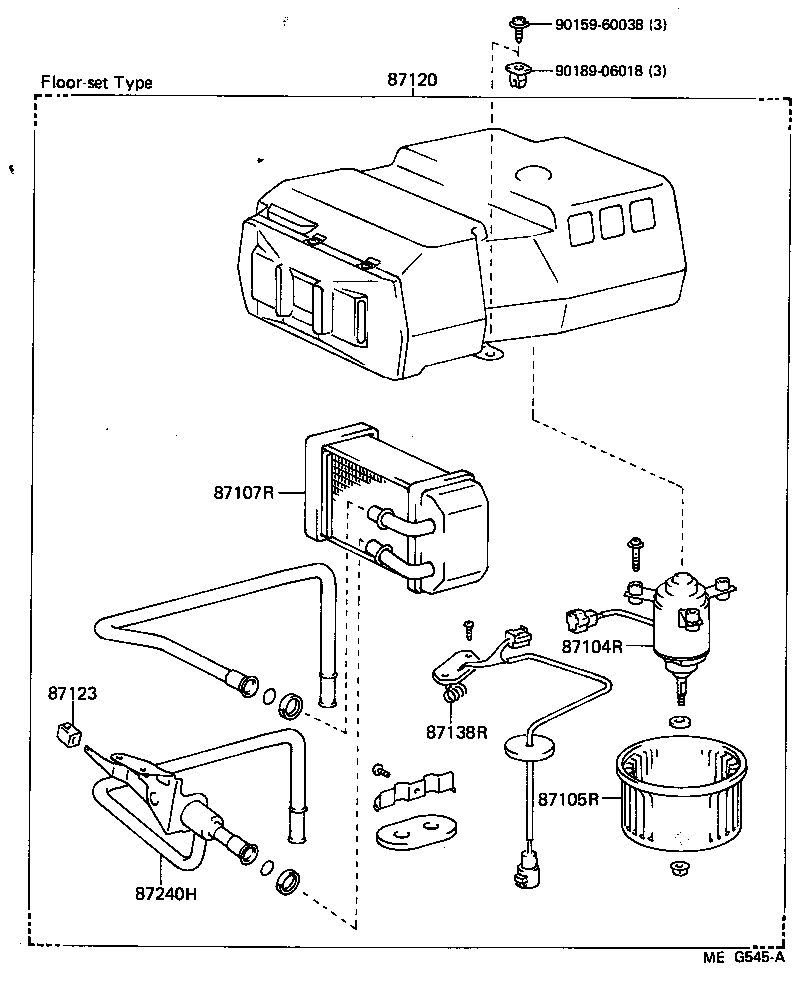  LITEACE |  HEATING AIR CONDITIONING HEATER UNIT BLOWER