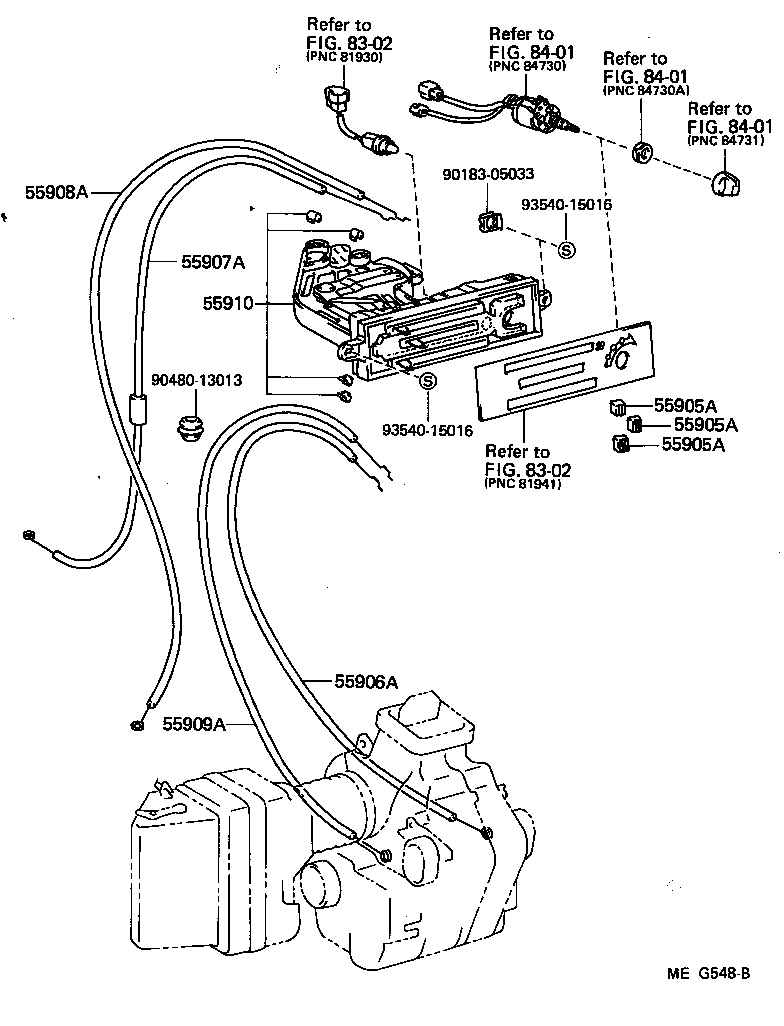  LITEACE |  HEATING AIR CONDITIONING CONTROL AIR DUCT