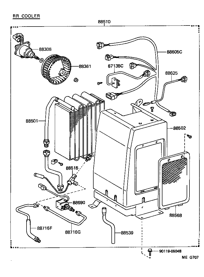  LAND CRUISER 70 |  HEATING AIR CONDITIONING COOLER UNIT
