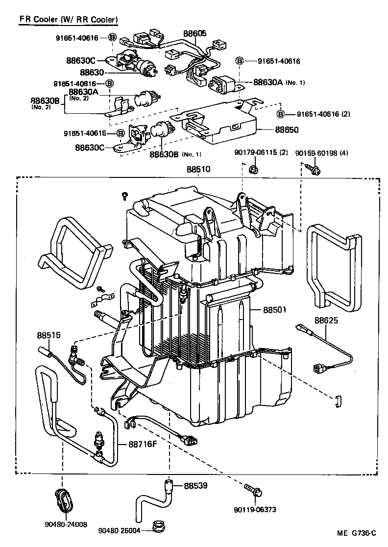  LAND CRUISER 70 |  HEATING AIR CONDITIONING COOLER UNIT
