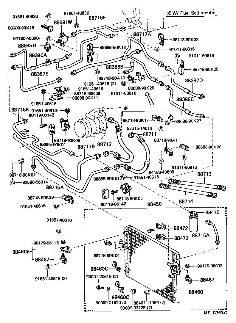  LAND CRUISER 70 |  HEATING AIR CONDITIONING COOLER PIPING