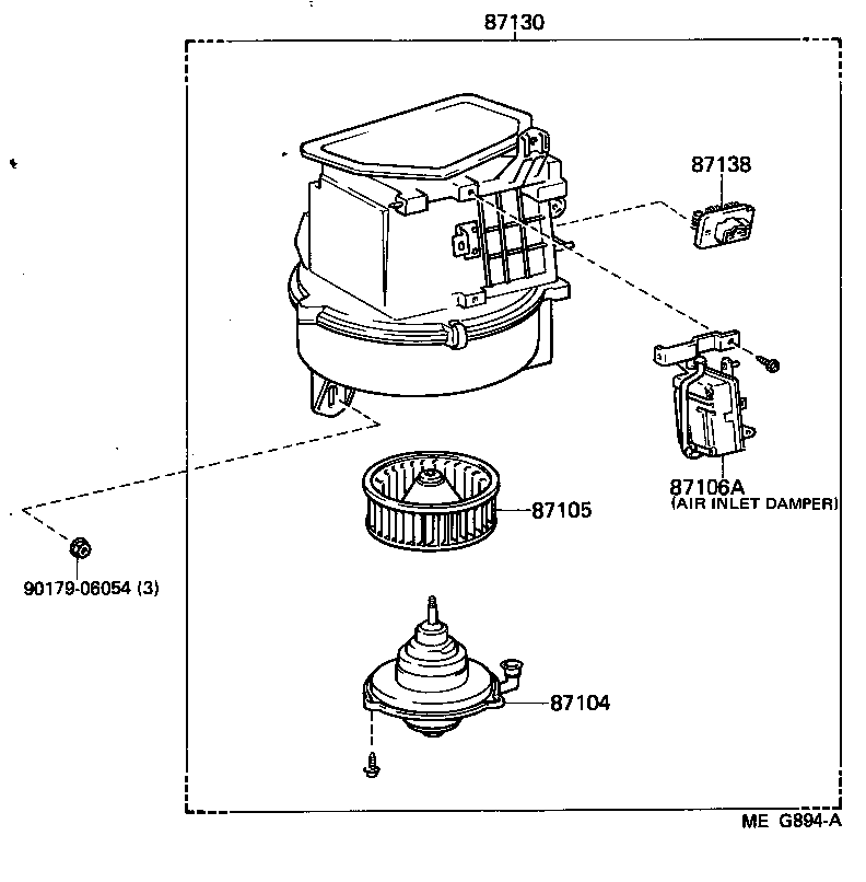  SUPRA |  HEATING AIR CONDITIONING HEATER UNIT BLOWER