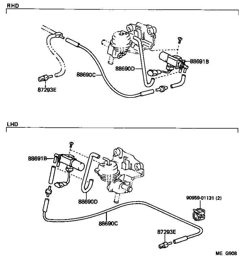  SUPRA |  HEATING AIR CONDITIONING VACUUM PIPING