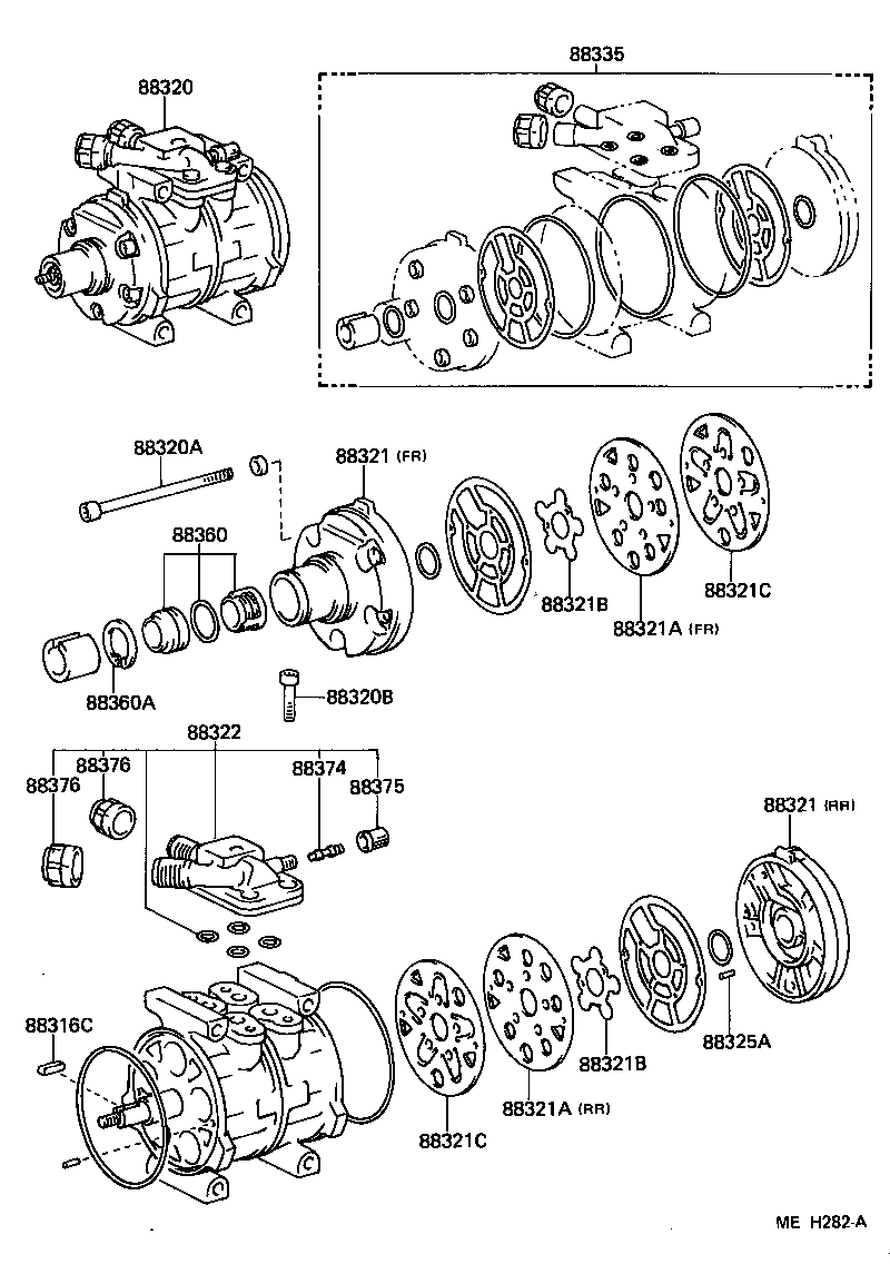 LITEACE |  HEATING AIR CONDITIONING COMPRESSOR