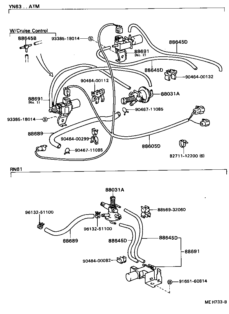  HILUX |  HEATING AIR CONDITIONING VACUUM PIPING