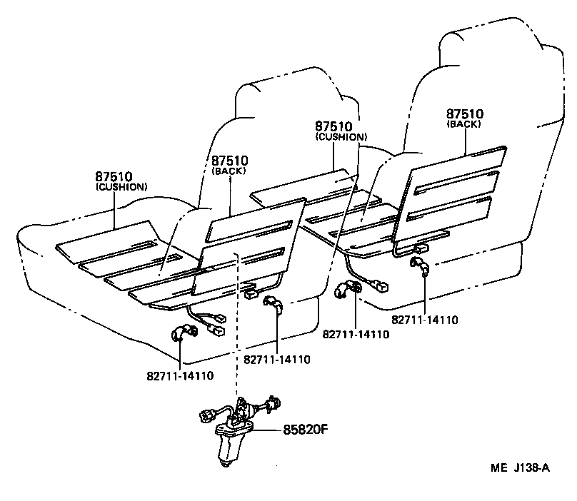  SUPRA |  SEAT MOTOR SEAT HEATER