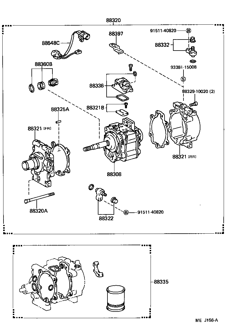  STARLET |  HEATING AIR CONDITIONING COMPRESSOR