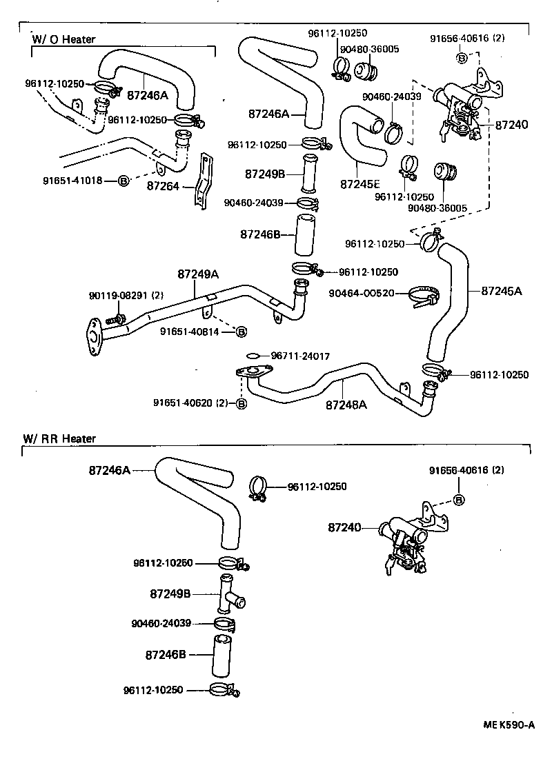  HILUX |  HEATING AIR CONDITIONING WATER PIPING