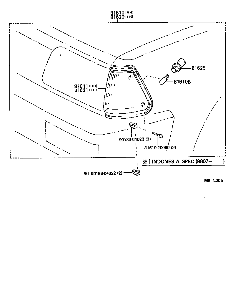  STARLET |  FRONT CLEARANCE LAMP