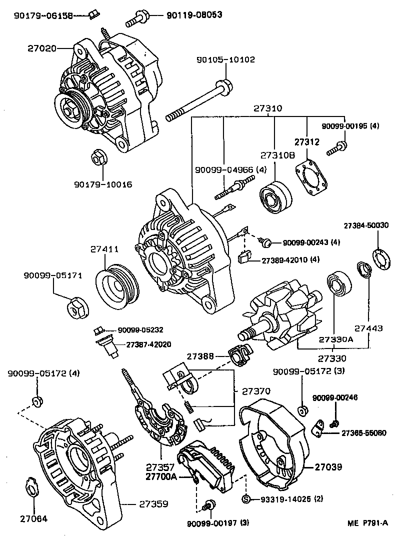  STARLET |  ALTERNATOR