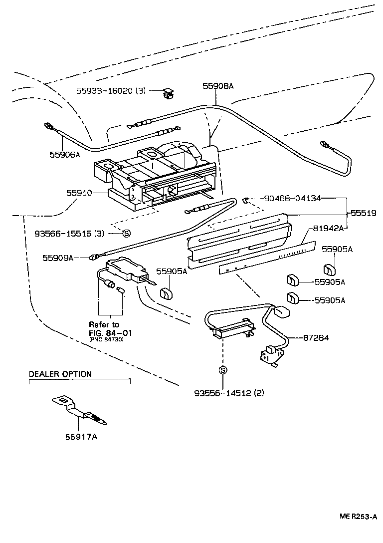  TERCEL |  HEATING AIR CONDITIONING CONTROL AIR DUCT