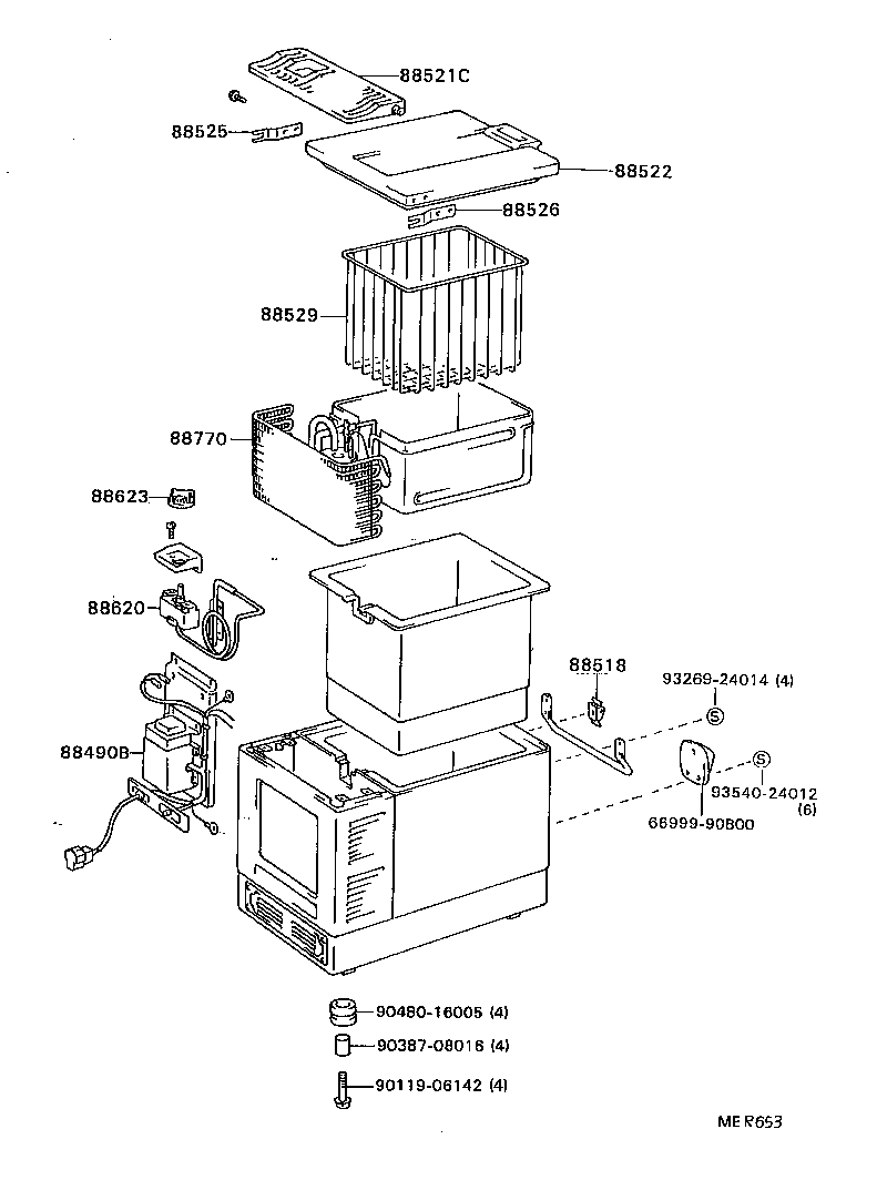  COASTER |  HEATING AIR CONDITIONING COOLER UNIT