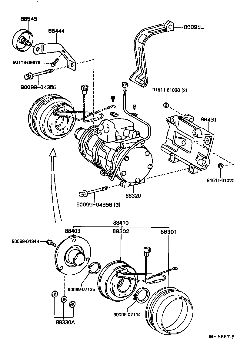  ES300 |  HEATING AIR CONDITIONING COMPRESSOR