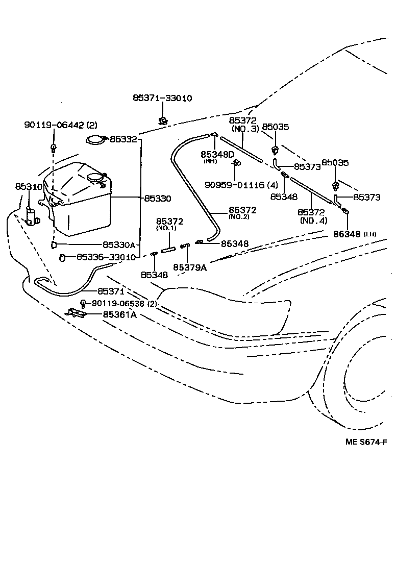  ES300 |  WINDSHIELD WASHER