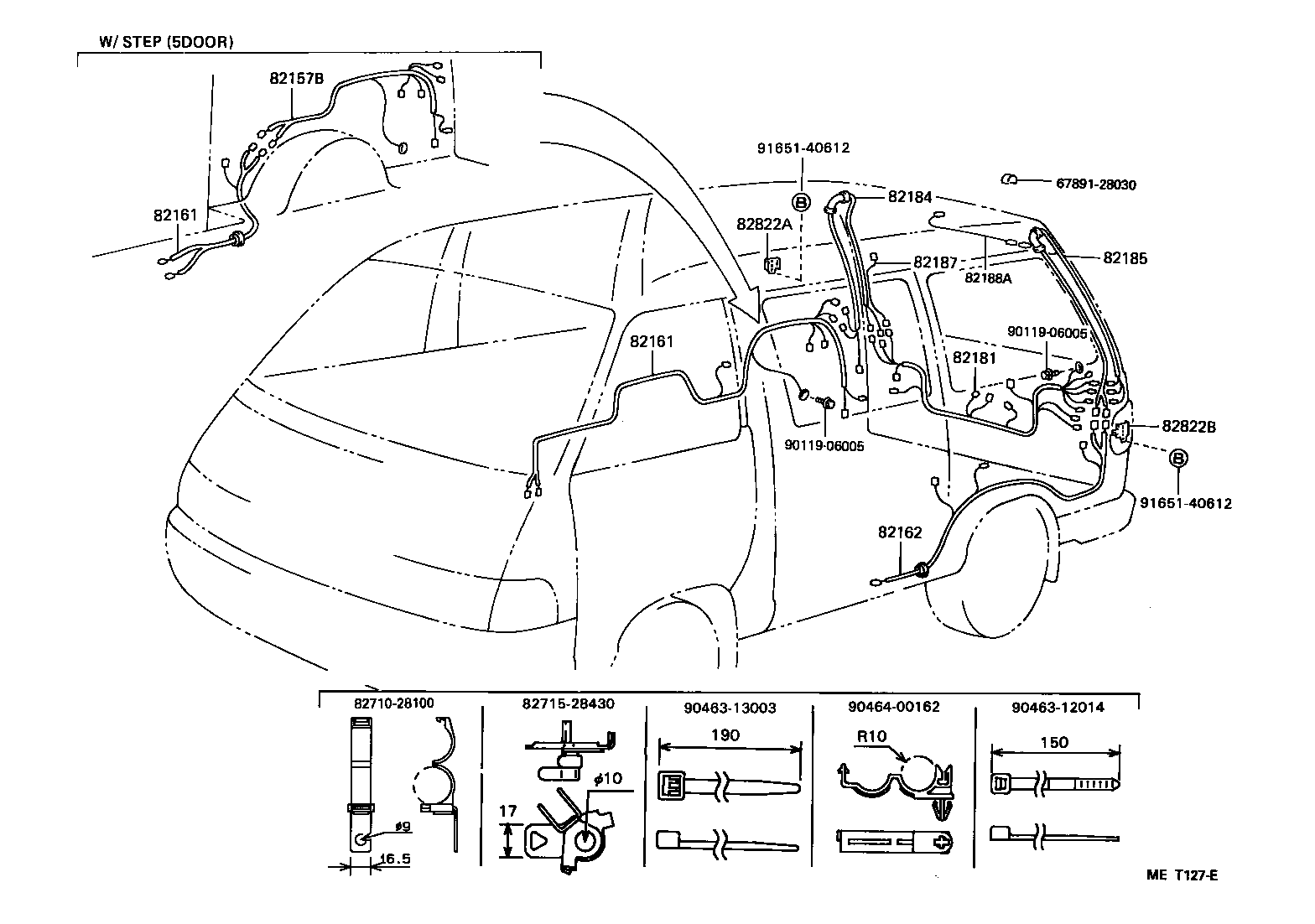 LITEACE VAN WAGON |  WIRING CLAMP