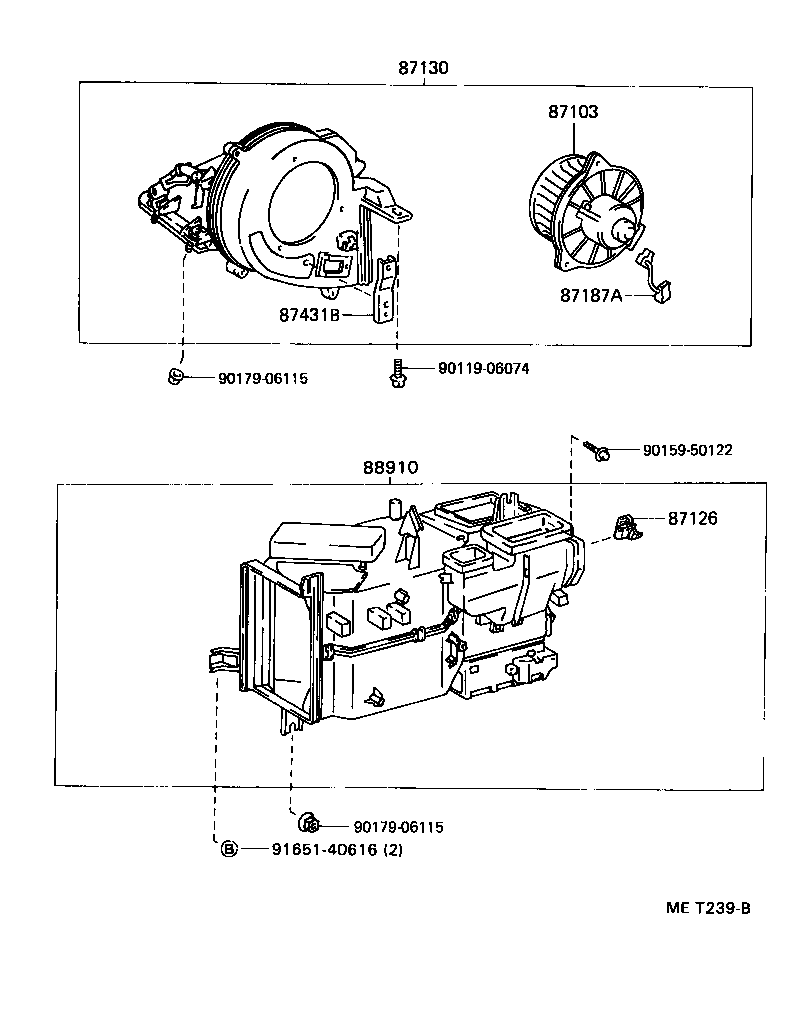  LITEACE VAN WAGON |  HEATING AIR CONDITIONING HEATER UNIT BLOWER